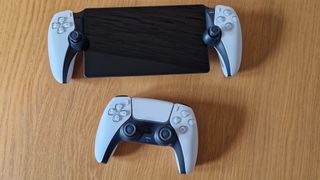 Image of the PlayStation Portal handheld gaming device