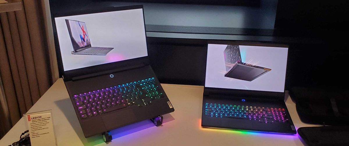 black gaming laptop with rgb lit keyboard