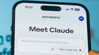 Claude AI on smartphone