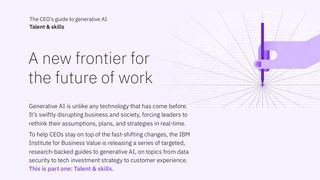 A purple whitepaper from IBM on how generative AI can impact your people talent and people skills