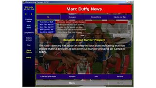 screenshot of marc duffy news page