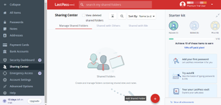 LastPass Sharing Center