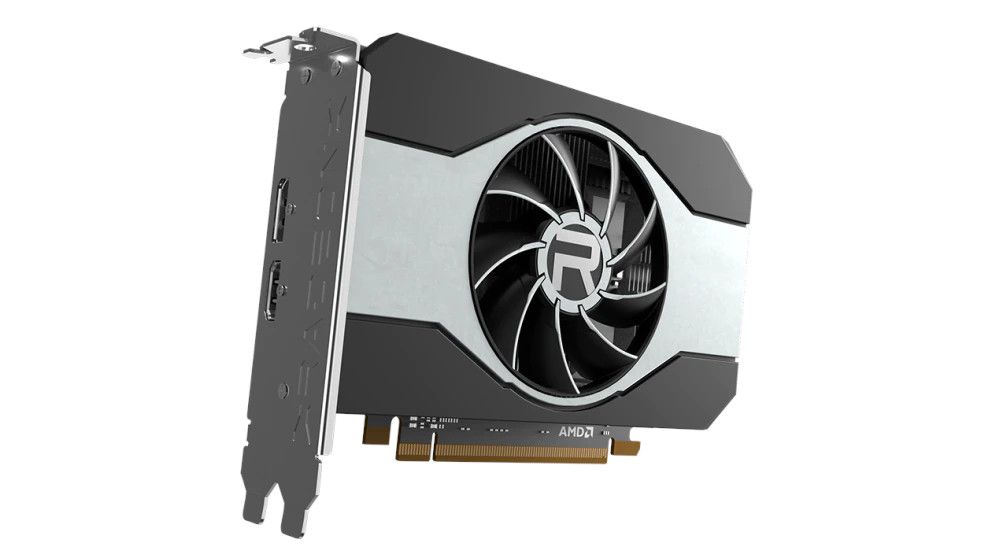 AMD Radeon RX 6500 XT von der Seite