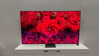 Samsung 8K RGB micro-LED on display at CES 2025 