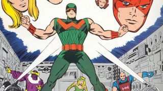 A screenshot of the Marvel superhero Wonder Man taken from a comic book