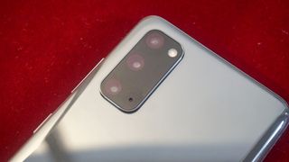 The Samsung Galaxy S20 camera bump