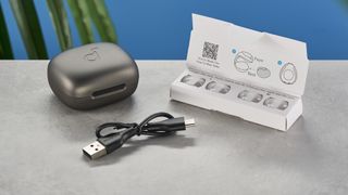 Photograph of the Anker Soundcore C40i earbuds