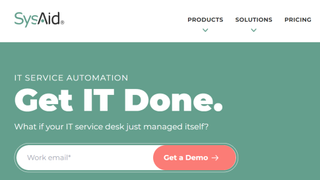 Website screenshot for SysAid.