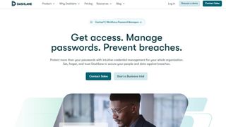 Dashlane website screenshot.