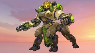 A portrait of the Overwatch 2 character Orisa