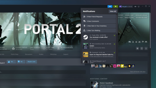 Screenshots of the new Steam user interface