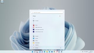 Windows 11 screenshot showing Start menu