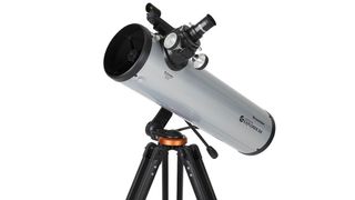 Celestron StarSense Explorer DX 130 AZ set against a white background