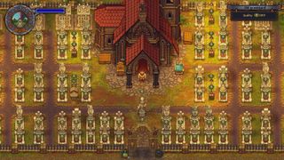 A cathedral during one of the best games like The Sims 4, Graveyard Keeper.