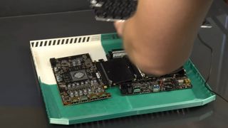 Components inside Socket Science's DIY gaming laptop