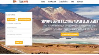 Terashare website screenshot