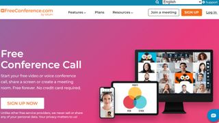 Website screenshot for FreeConference