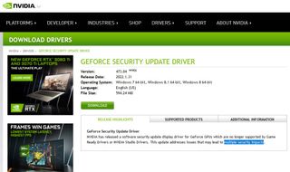 Nvidia graphics driver