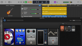 Screenshot of free audio editor Apple GarageBand