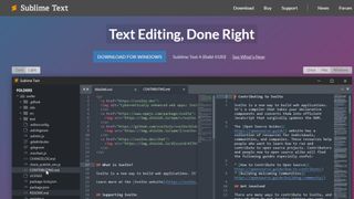 Website screenshot from Sublime Text (November 2024)