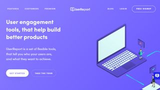 Website screenshot for UserReport