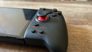 Hori Split Pad Pro close up on thumbsticks