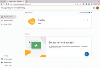 Chrome Remote Desktop is an easy way to access one computer from another