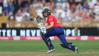 Heather Knight of England bats during the 3rd Vitality IT20 match between England Women and Sri Lanka Women ahead of the Women's T20 World Cup