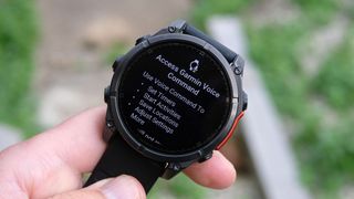 Garmin Fenix 8, a close-up picture of the screen