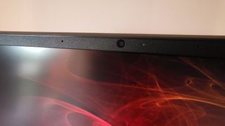 The HP Omen 15 webcam close up