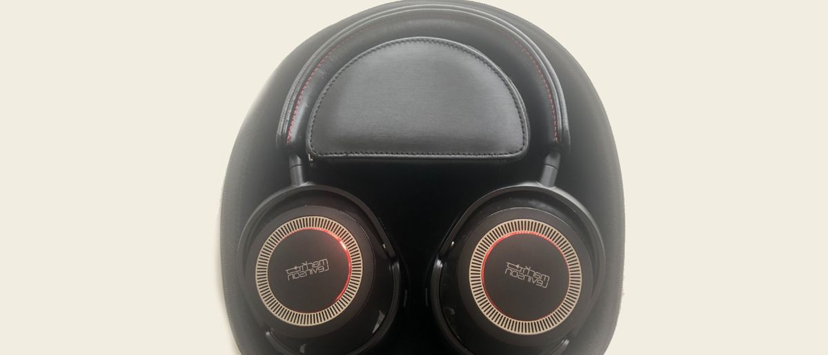 the mark levinson no. 5909 wireless headphones in their case