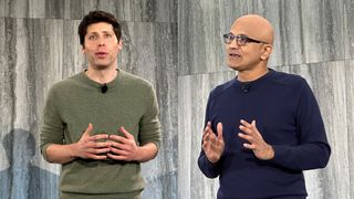 Sam Altman and Satya Nadella