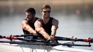 Ross Edgley training Chris Hemsworth in Limitless with Chris Hemsworth