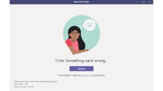 Erreur de connexion Microsoft Teams