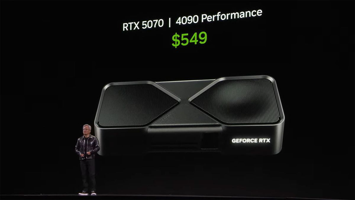 Nvidia GeForce RTX 5070 announcement