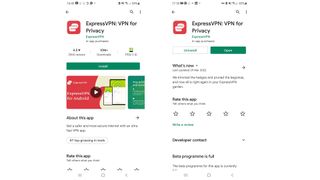 ExpressVPN app in Google Play