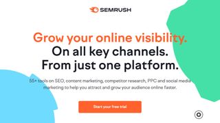 SEMrush website screenshot.