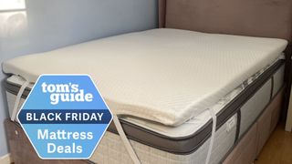 The Helix GlacioTex Premium Mattress Topper with a Black Friday deals badge