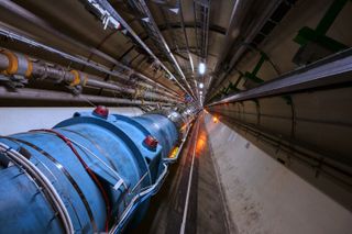 The Large Hadron Collider at CERN near Geneva, Switzerland.