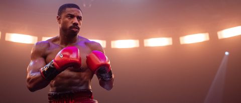 Promotional image of Michael B Jordan as Adonis Creed in Creed 3