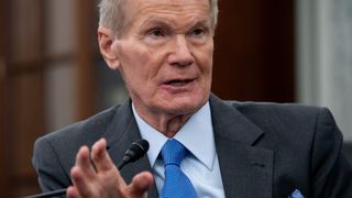 Bill Nelson, NASA administrator, speaks during a Senate Committee on Commerce, Science, and Transportation confirmation hearing on Capitol Hill on April 21, 2021 in Washington, DC. 