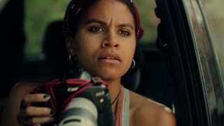 Zazie Beetz as Bo in Black Mirror season 6 episode 'Mazey Day'