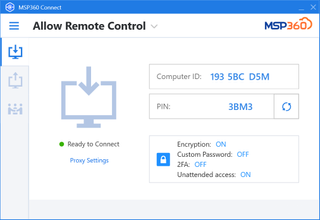 MSP360 Remote Assistant