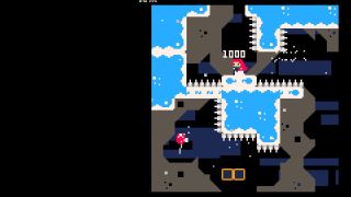 best free web browser games: Celeste in a frozen cave, the ground full of spikes