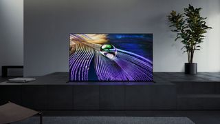 Sony OLED met een paars scherm