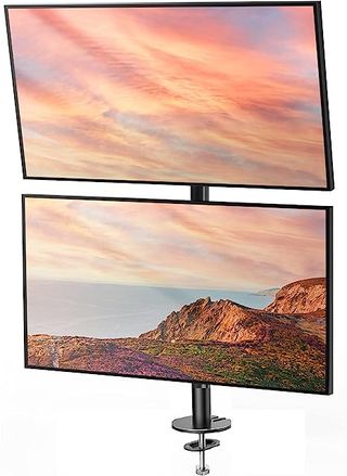 Huanuo Vertical Dual Monitor Mount