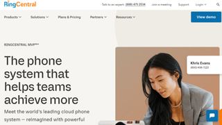 Website screenshot for RingCentral MVP