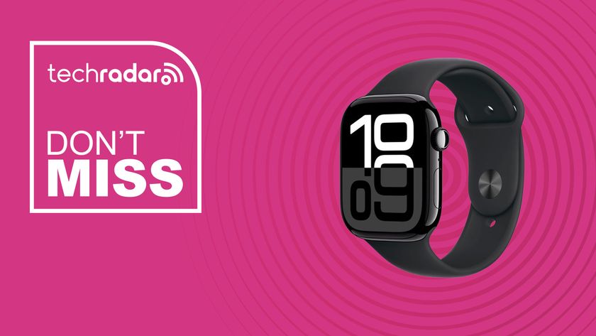 The Apple Watch Series 10 on a pink background with text saying Don&#039;t Miss next to it.