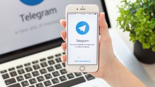 Telegram on a smartphone