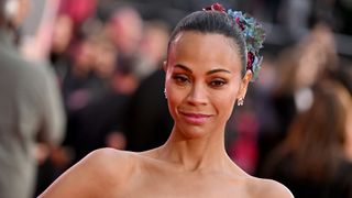 Zoe Saldana at the Emilia Perez premiere